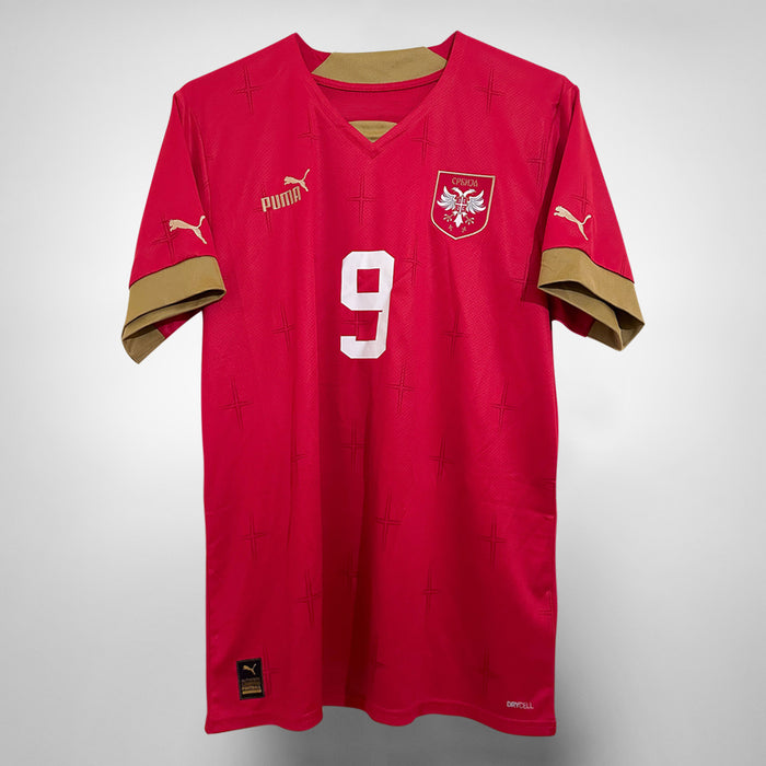 2022-2023 Serbia Puma Home Shirt #9 Aleksandar Mitrovic  - Marketplace