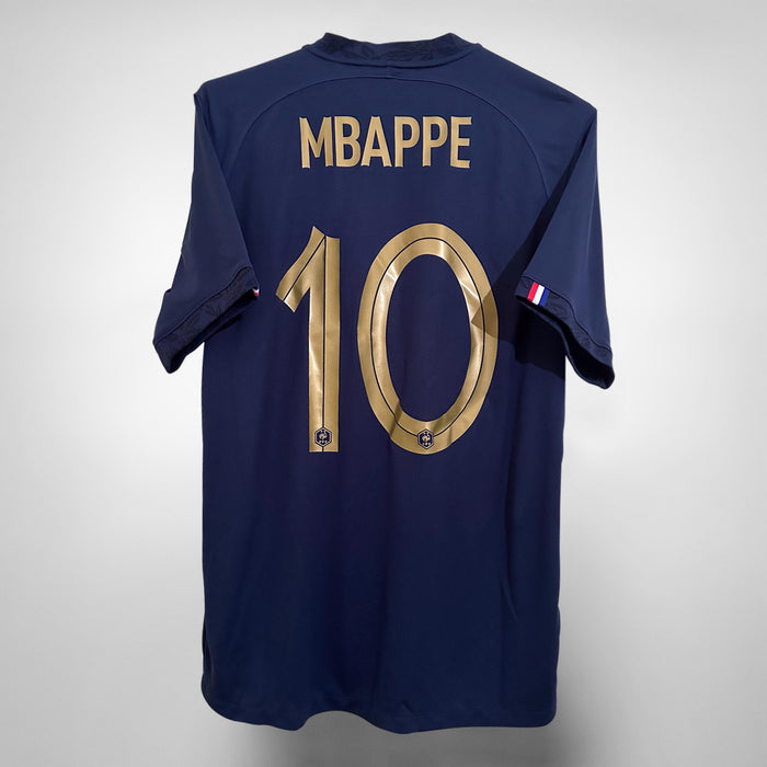 2022-2023 France Nike Home Shirt #10 Kylian Mbappe  - Marketplace