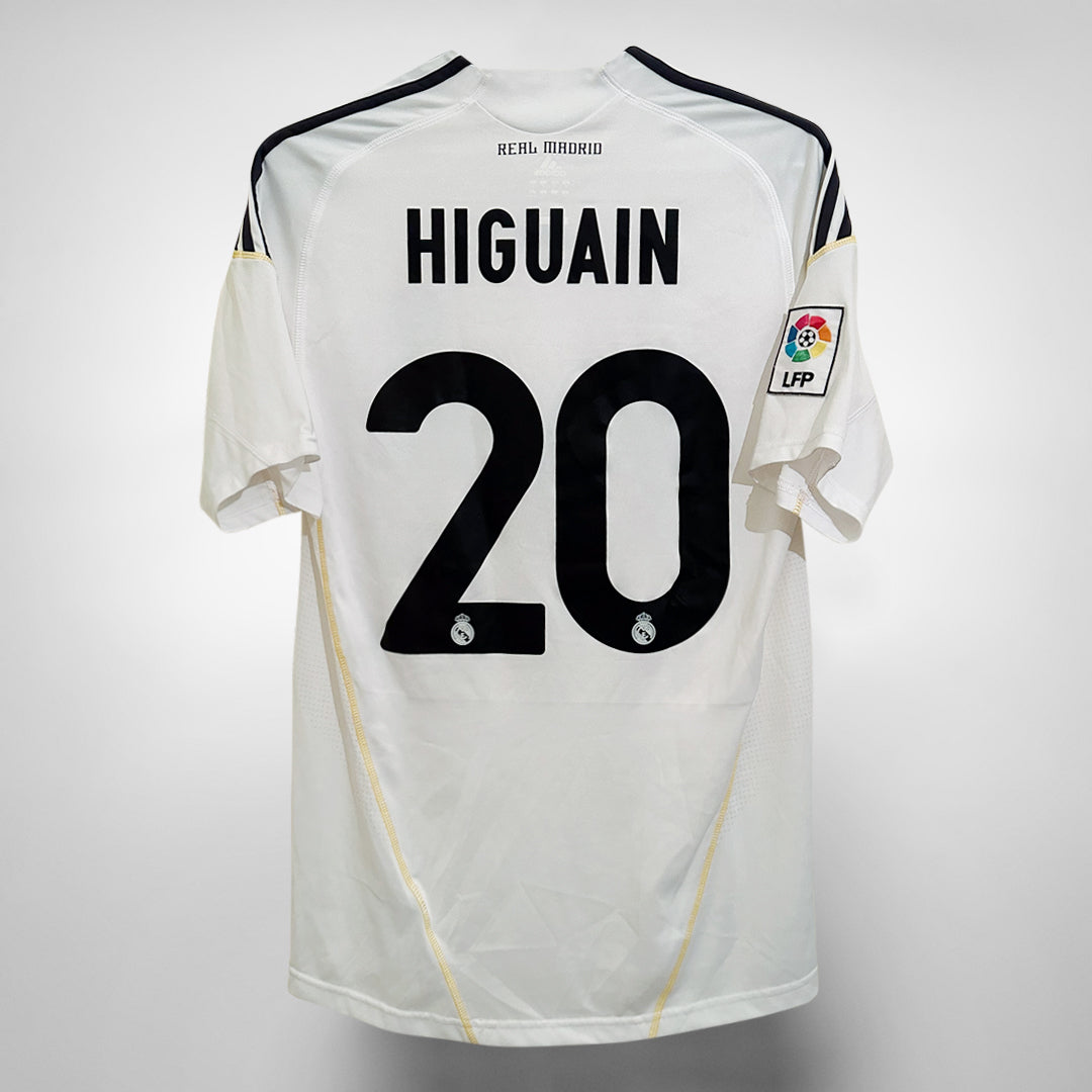 2009-2010 Real Madrid Adidas Home Shirt #20 Gonzalo Higuain