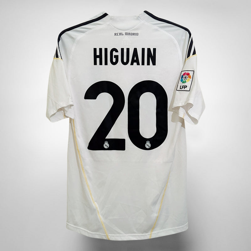 2009-2010 Real Madrid Adidas Home Shirt #20 Gonzalo Higuain  - Marketplace