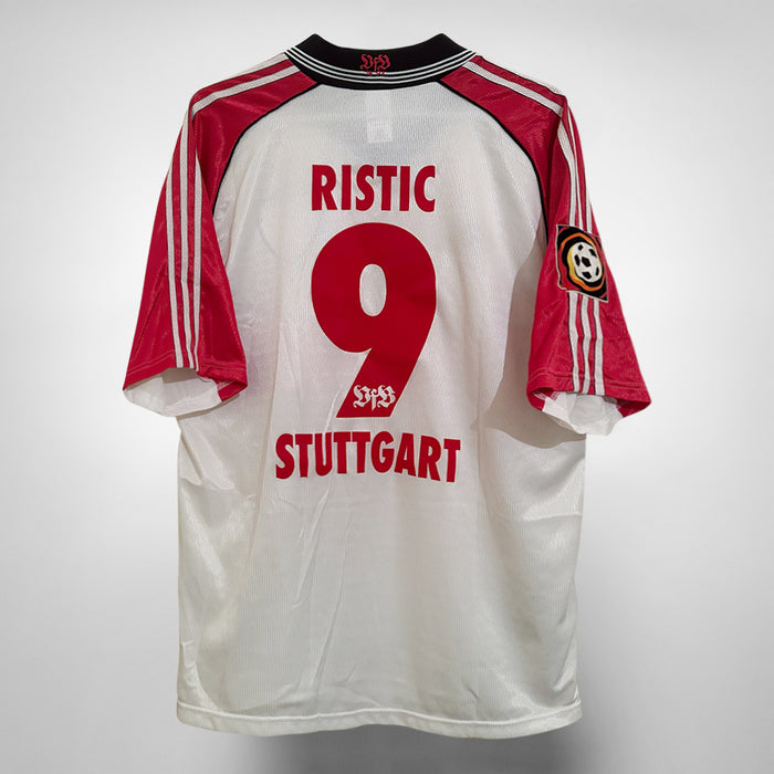 1998-1999 VFB Stuttgart Adidas Home Shirt #9 Sreto Ristic  - Marketplace