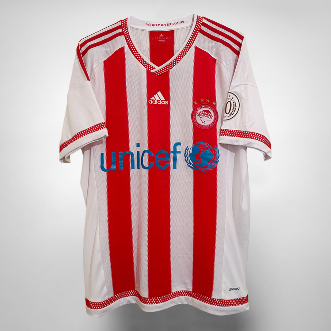 2015-2016 Olympiacos Adidas Player Spec Home Shirt #2 Giannis Maniatis  - Marketplace