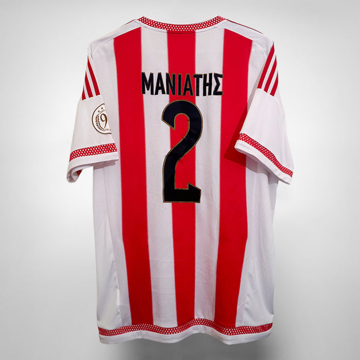 2015-2016 Olympiakos Adidas Player Spec Home Shirt #2 Giannis Maniatis  - Marketplace