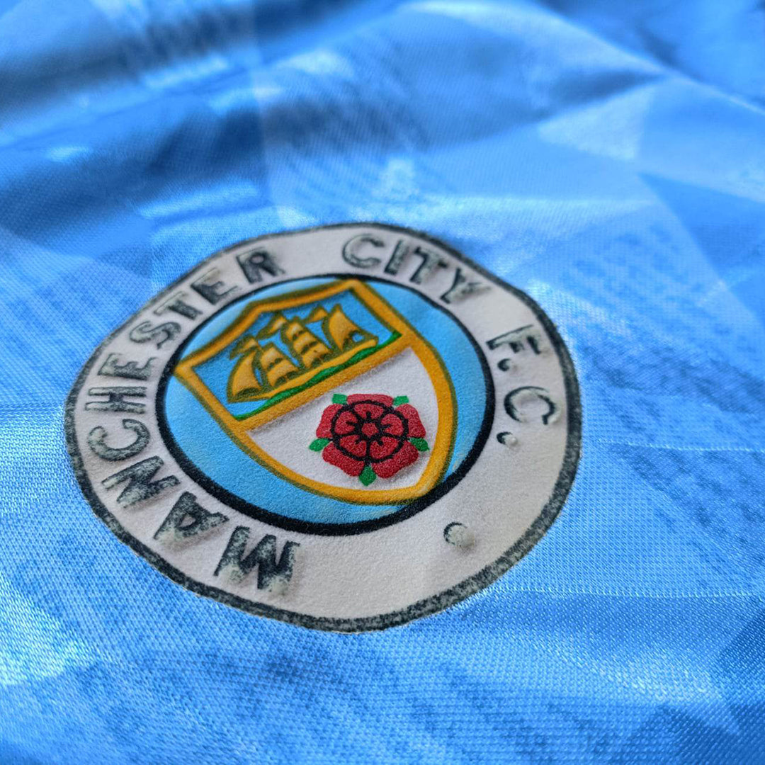 1989-1991 Manchester City Umbro Home Shirt - Marketplace