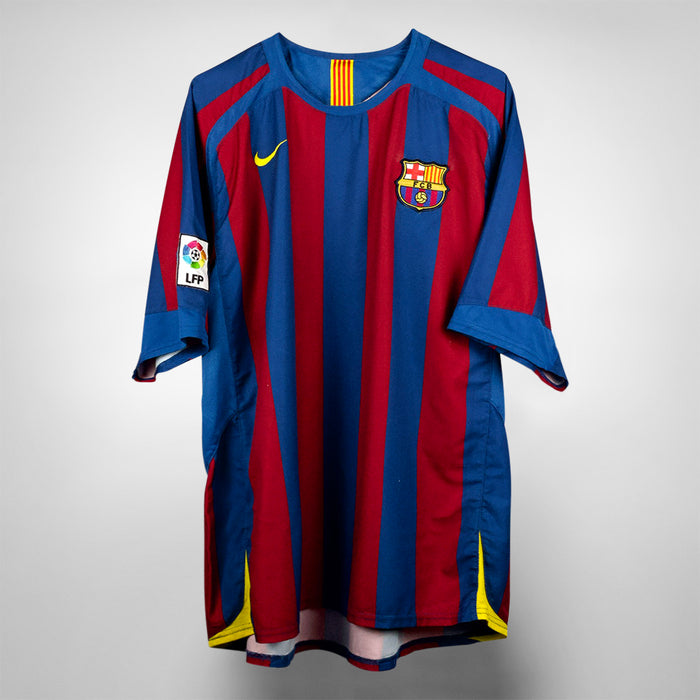 2005-2006 FC Barcelona Nike Home Shirt #10 Ronaldinho