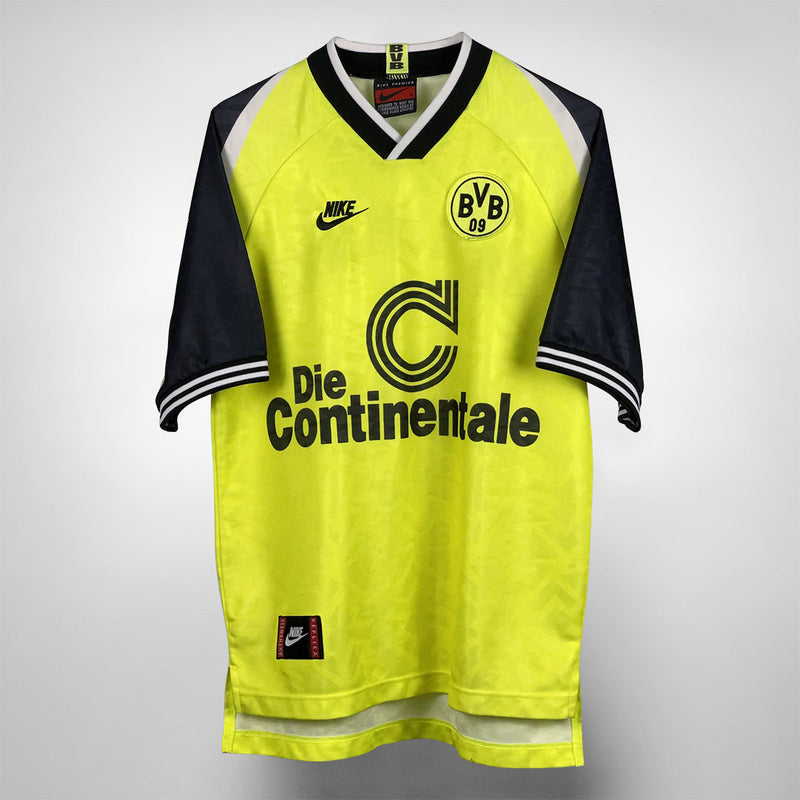 1995-1996 Borussia Dortmund Nike Home Shirt #10 Andreas Moller
