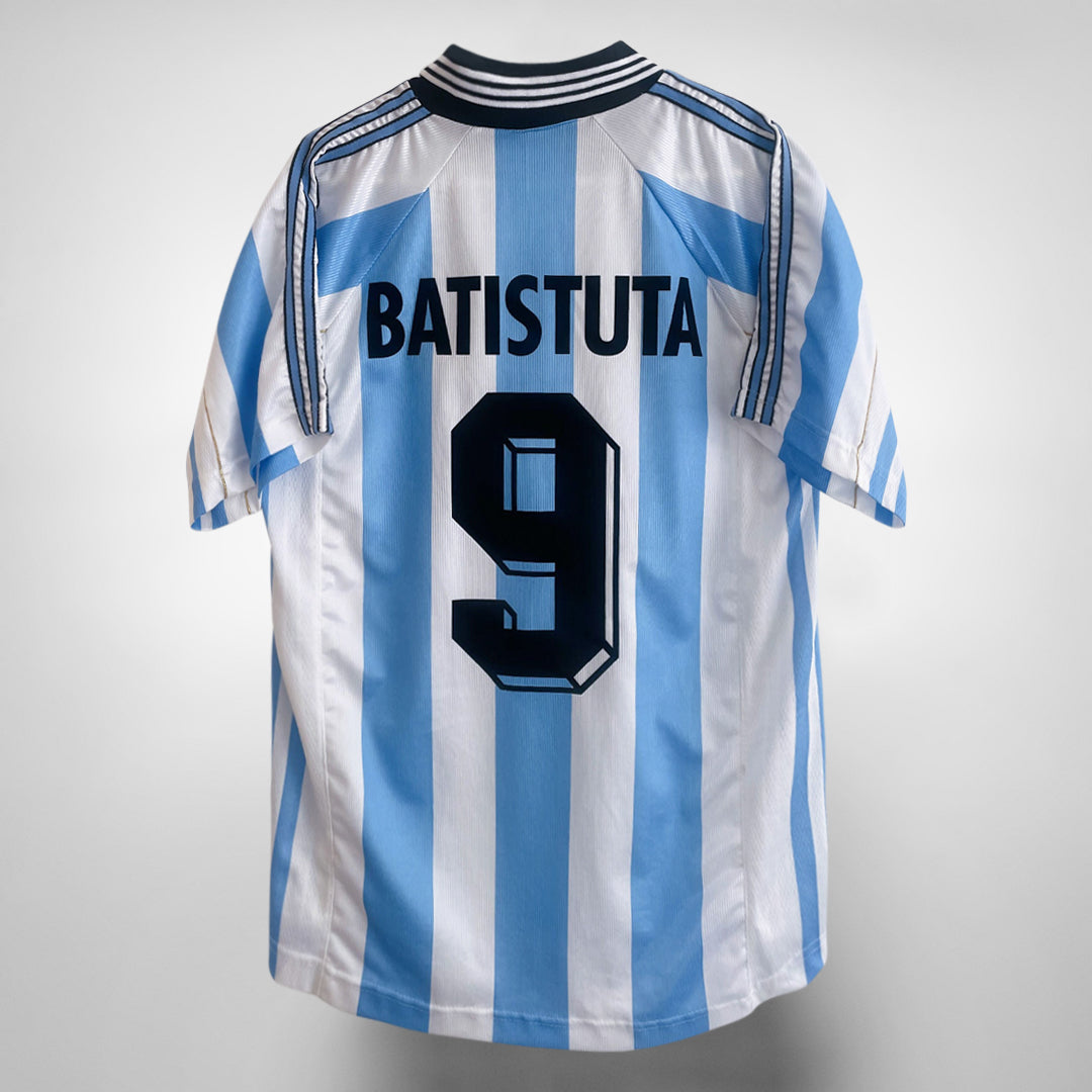 1998-1999 Argentina Adidas Home Shirt #9 Batistuta - Marketplace
