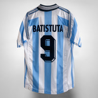 1998-1999 Argentina Adidas Home Shirt #9 Batistuta - Marketplace