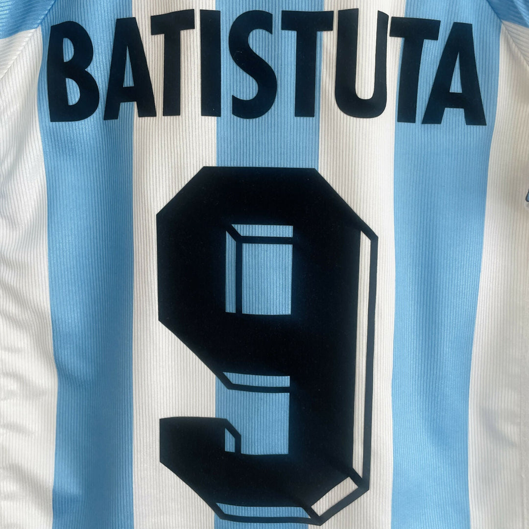 1998-1999 Argentina Adidas Home Shirt #9 Batistuta - Marketplace