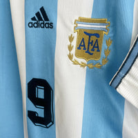 1998-1999 Argentina Adidas Home Shirt #9 Batistuta - Marketplace