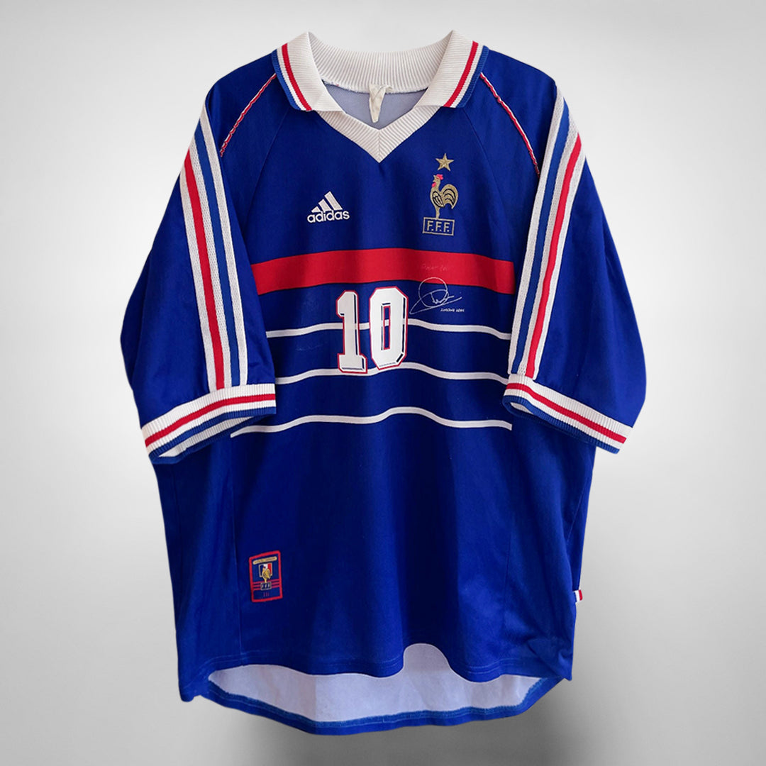 1998-2000 France Adidas Home Shirt #10 Zinedine Zidane - Marketplace