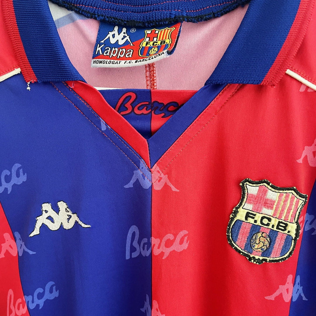Kappa FC Barcelona 長袖シャツ 10番　ロマーリオ 1995-97 Barcelona Home L/S Shirt - 7/10 - (L)
