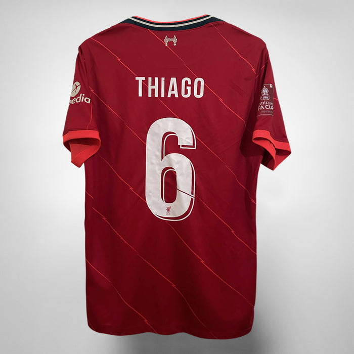 2021-2022 Liverpool BNWT Nike FA Cup Final Home Shirt #6 Thiago Alcantara - Marketplace