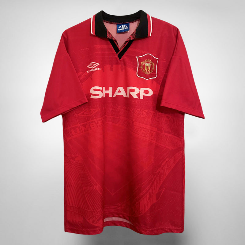 1994-1996 Manchester United Umbro Home Shirt #24 David Beckham - Marketplace