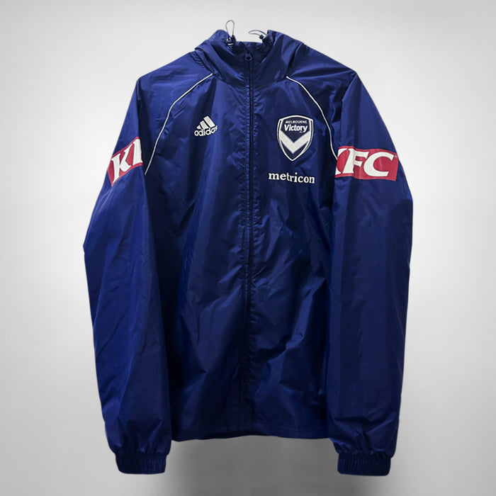 2018-2019 Melbourne Victory Player Spec Adidas Rain Jacket - Marketplace