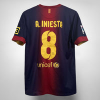 2012-2013 Barcelona Nike Home Shirt #8 Andres Iniesta - Marketplace