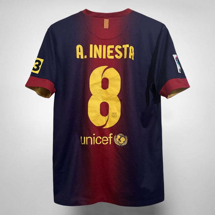 2012-2013 Barcelona Nike Home Shirt #8 Andres Iniesta - Marketplace