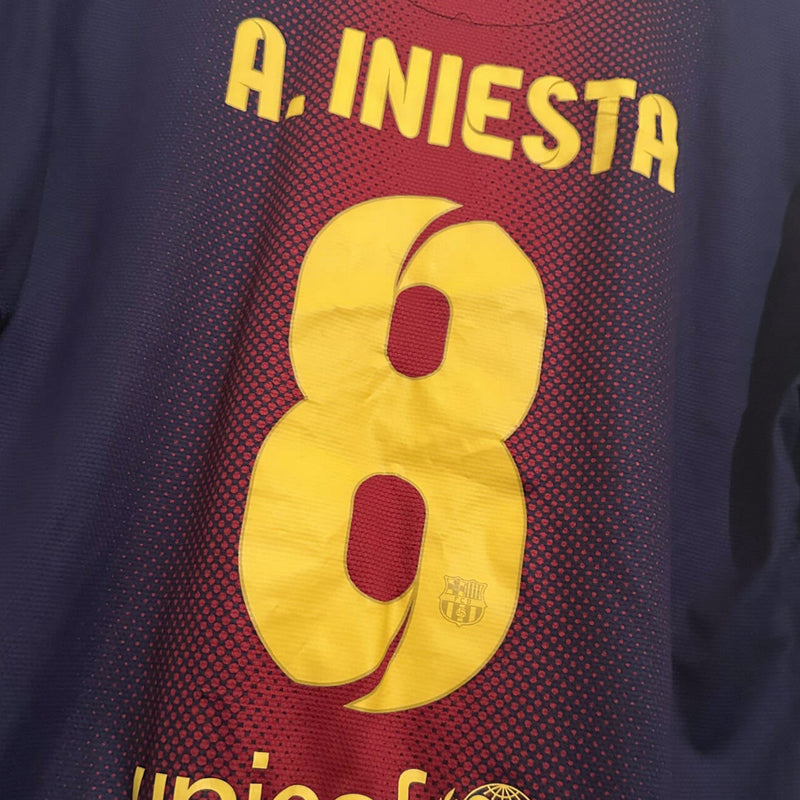 2012-2013 Barcelona Nike Home Shirt #8 Andres Iniesta - Marketplace