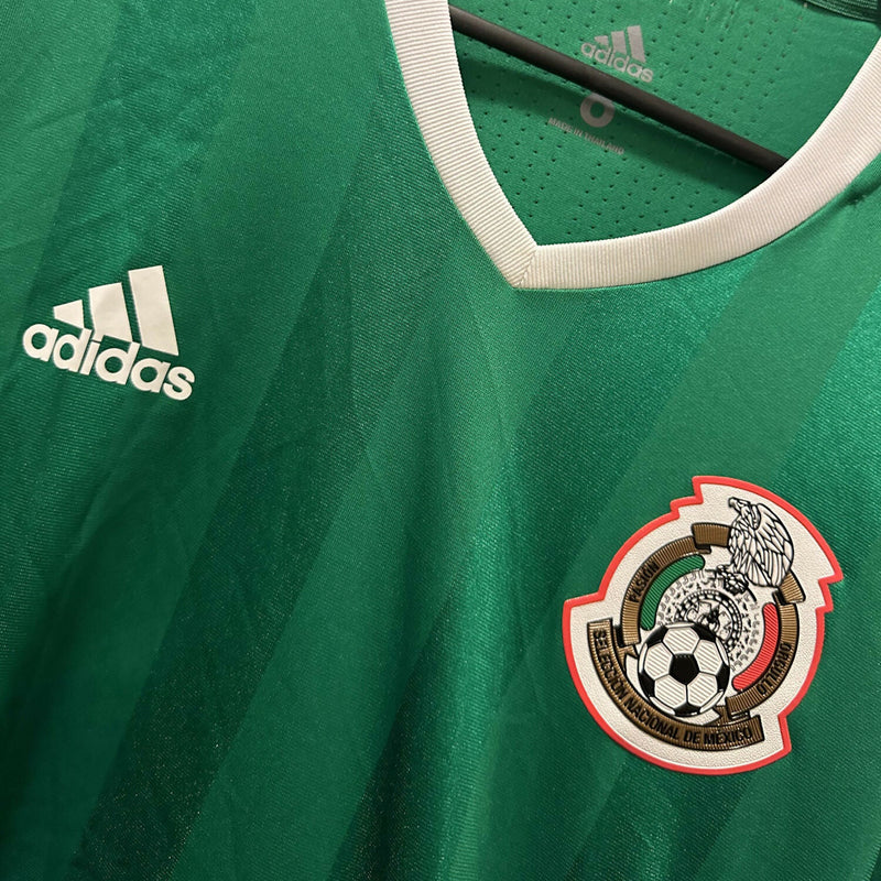 2016-2017 Mexico Adidas Player Spec Long Sleeve Home Shirt - Marketplace