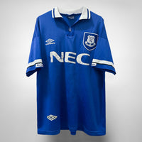 1993-1995 Everton Umbro Home Shirt - Marketplace