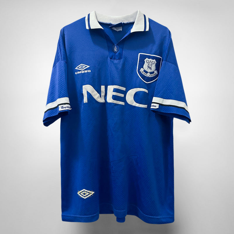 1993-1995 Everton Umbro Home Shirt - Marketplace