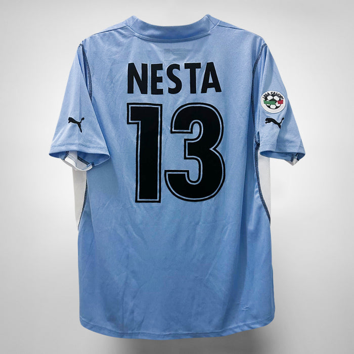 2001-2002 Lazio Puma Player Issue Home Shirt #13 Alessandro Nesta - Marketplace