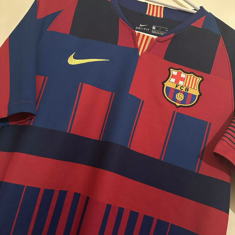 2019-2020 Barcelona Nike Anniversary Mashup Shirt #10 Ronaldinho - Marketplace