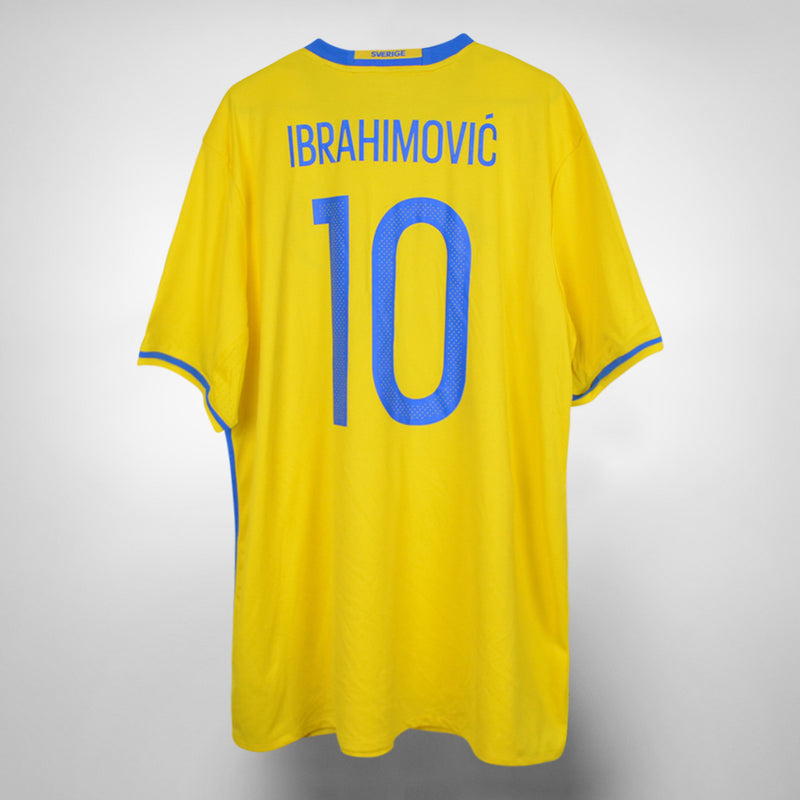 2016-2017 Sweden Adidas Home Shirt #10 Zlatan Ibrahimovic - Marketplace