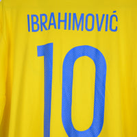 2016-2017 Sweden Adidas Home Shirt #10 Zlatan Ibrahimovic - Marketplace