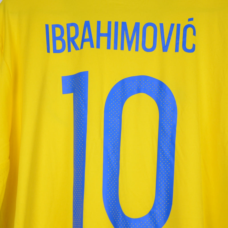 2016-2017 Sweden Adidas Home Shirt #10 Zlatan Ibrahimovic - Marketplace