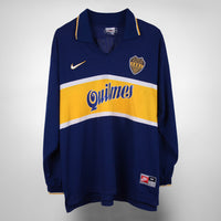 1996-1998 Boca Juniors Nike Player Spec Long Sleeve Home Shirt - Marketplace