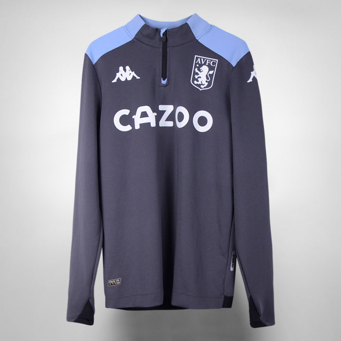 2021-2022 Aston Villa Kappa Player Spec Quarter Zip Training Top - Marketplace