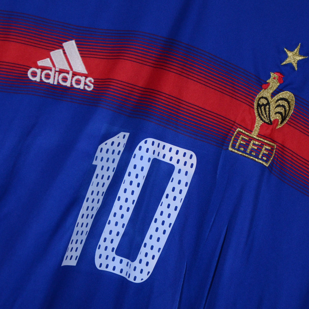 2004-2005 France Adidas Home Shirt #10 Zinedine Zidane - Marketplace