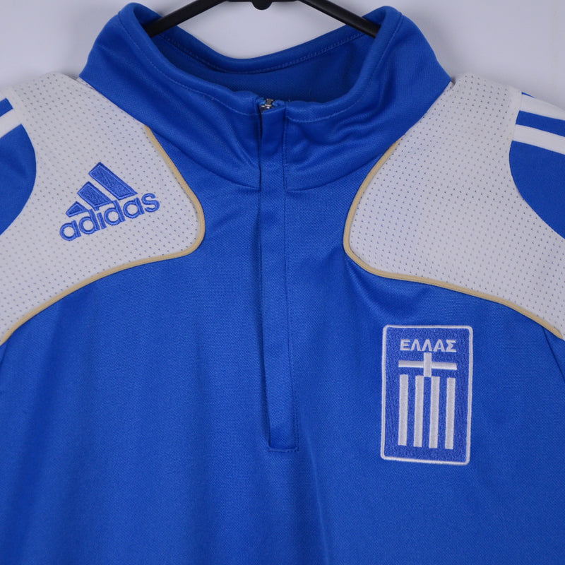 2008-2009 Greece Adidas Player Issue Quarter Zip Training Jumper - Marketplace