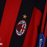 2003-2004 AC Milan Adidas Long Sleeve Home Shirt #22 Kaka - Marketplace