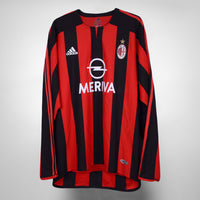 2003-2004 AC Milan Adidas Player Spec Long Sleeve Home Shirt #22 Kaka - Marketplace