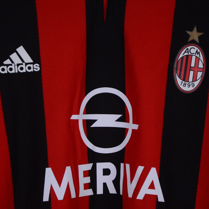 2003-2004 AC Milan Adidas Player Spec Long Sleeve Home Shirt #22 Kaka - Marketplace