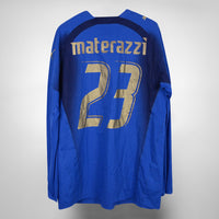 2006-2007 Italy Player Issued Puma Home Shirt #23 Marco Materazzi - Marketplace