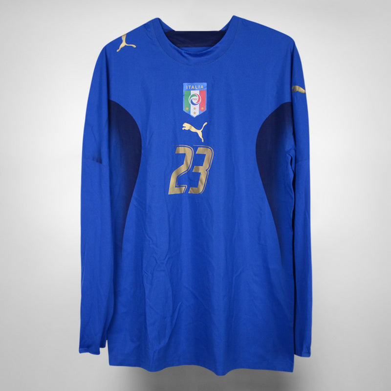 2006-2007 Italy Player Issued Puma Home Shirt #23 Marco Materazzi - Marketplace