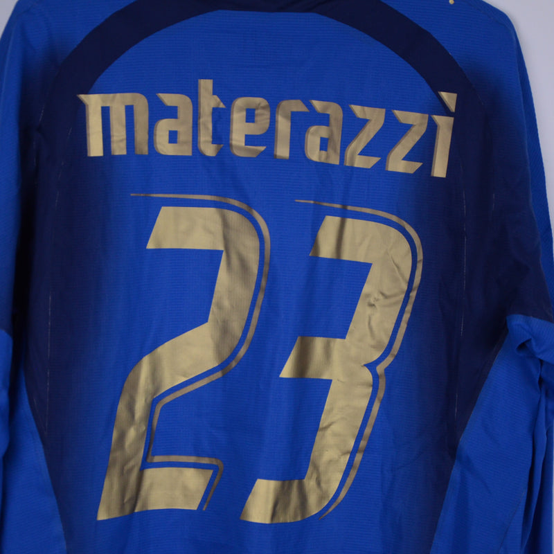 2006-2007 Italy Player Issued Puma Home Shirt #23 Marco Materazzi - Marketplace