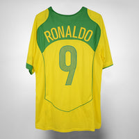 2004-2005 Brazil Nike Home Shirt BNWT #9 Ronaldo Nazario - Marketplace