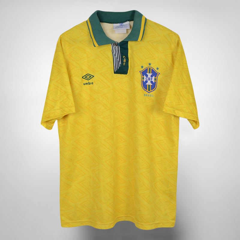 1991-1993 Brazil Umbro Home Shirt - Marketplace