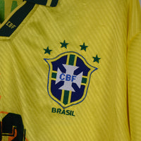 1994-1996 Brazil Umbro Player Spec Long Sleeve Home Shirt #22 Ronaldinho (R9) - Marketplace