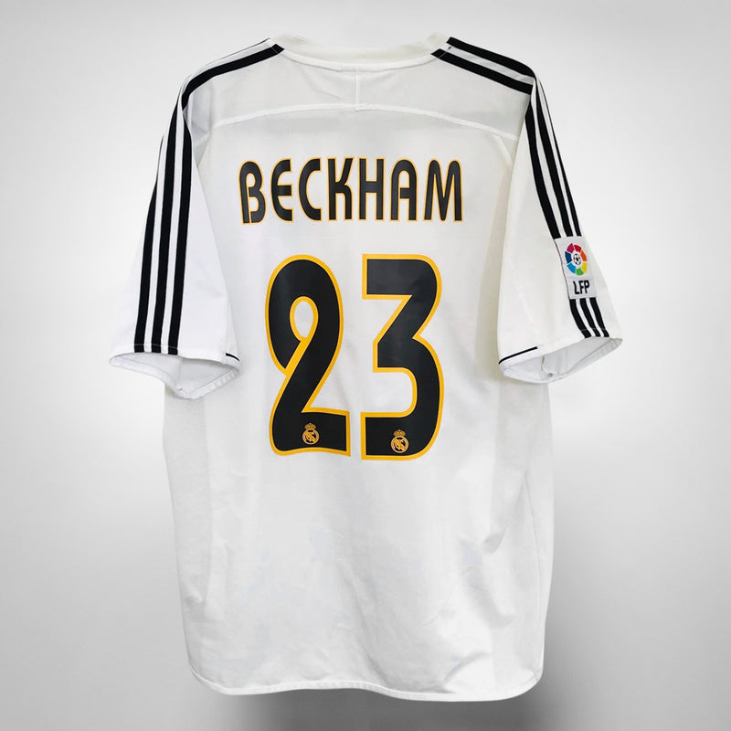 2003-2004 Real Madrid Adidas Home Shirt #23 David Beckham - Marketplace