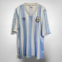 1990-1991 Argentina Adidas Home Shirt - Marketplace