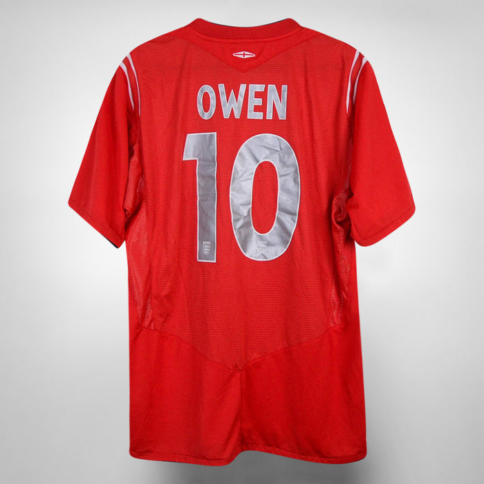 2004-2006 England Umbro Away Shirt #10 Michael Owen - Marketplace