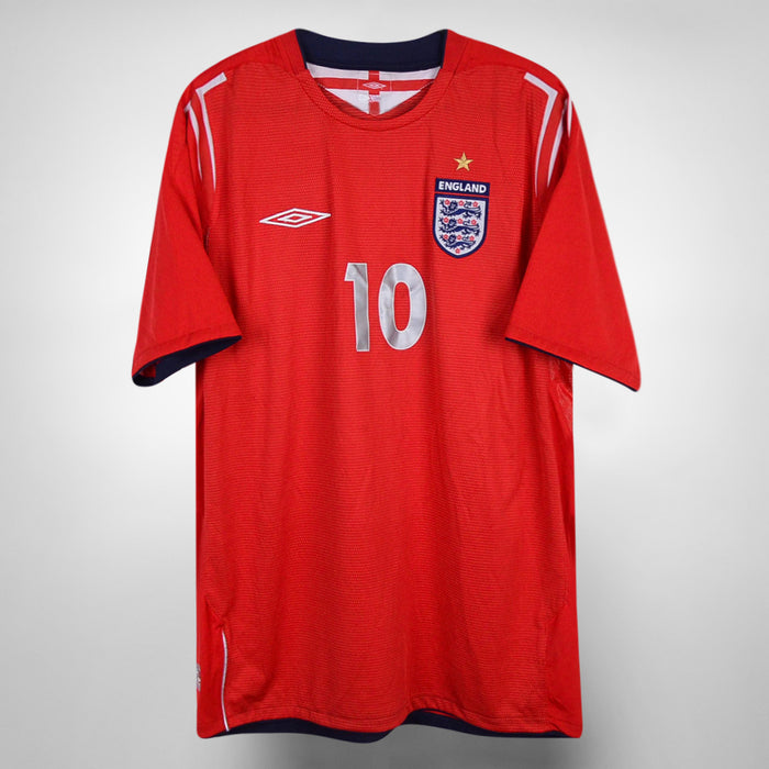 2004-2006 England Umbro Away Shirt #10 Michael Owen - Marketplace