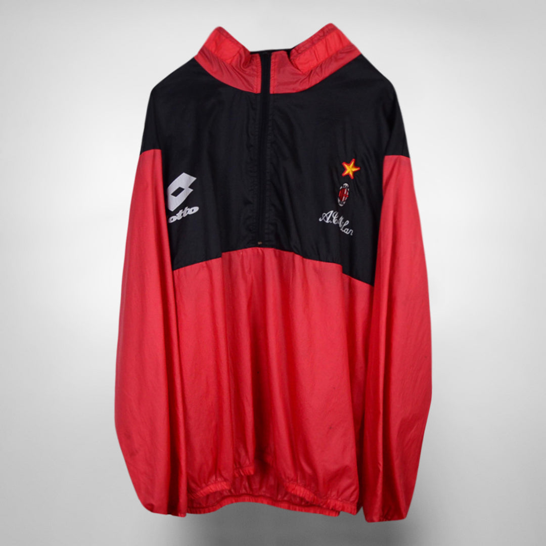 1993-1994 AC Milan Lotto Windbreaker Jacket - Marketplace