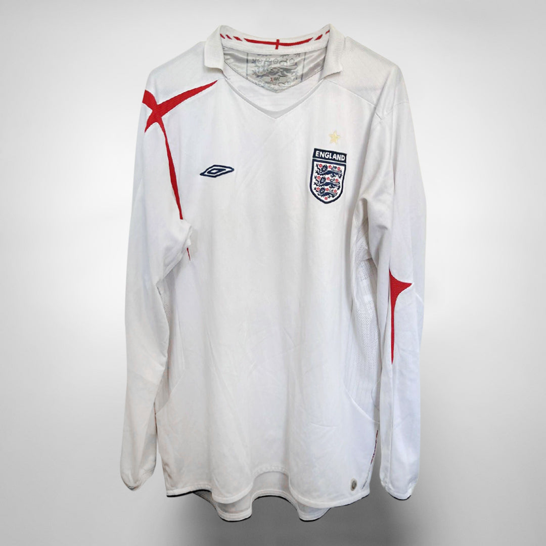 2006-2008 England Umbro Home Shirt - Marketplace