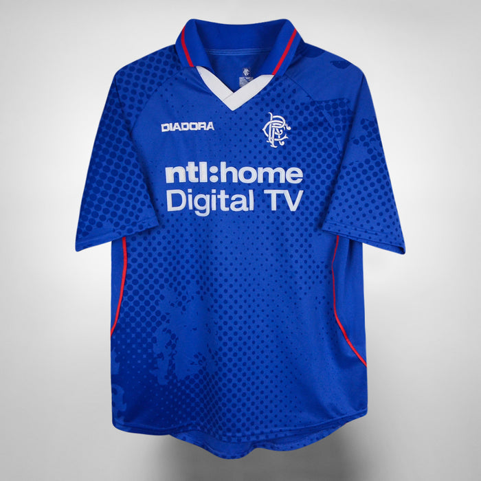 2002-2003 Rangers Diadora Home Shirt - Marketplace